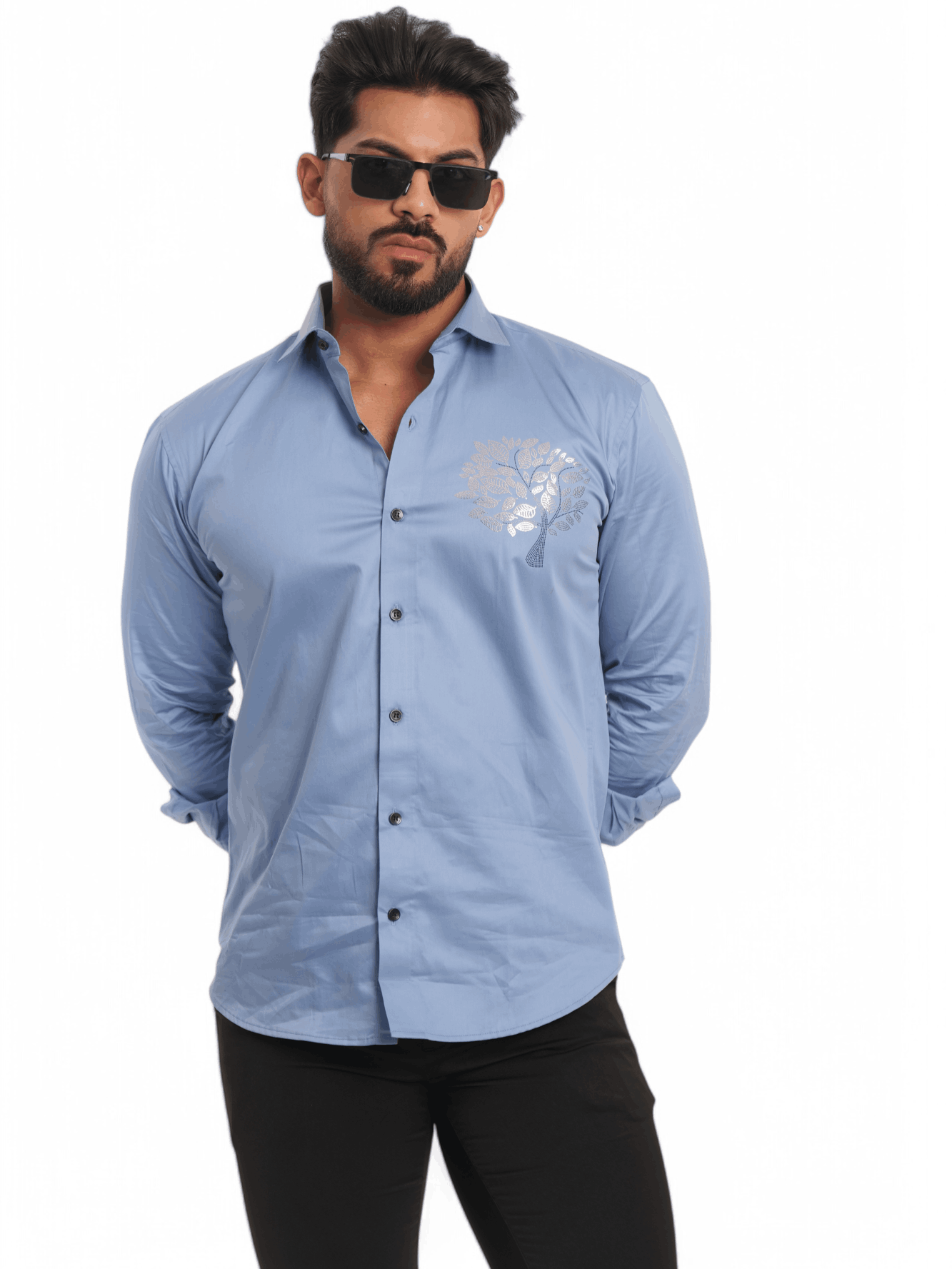 SKY TREE SEQUENCE DESIGNER SHIRT FOR MEN'S